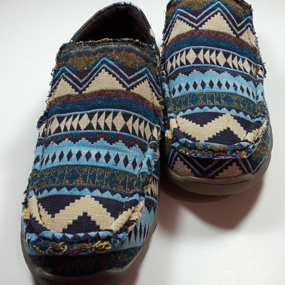 Roper Shoes - Roper Women's Chillin' Aztec Print Casual Shoes Moc Toe Size 9.5